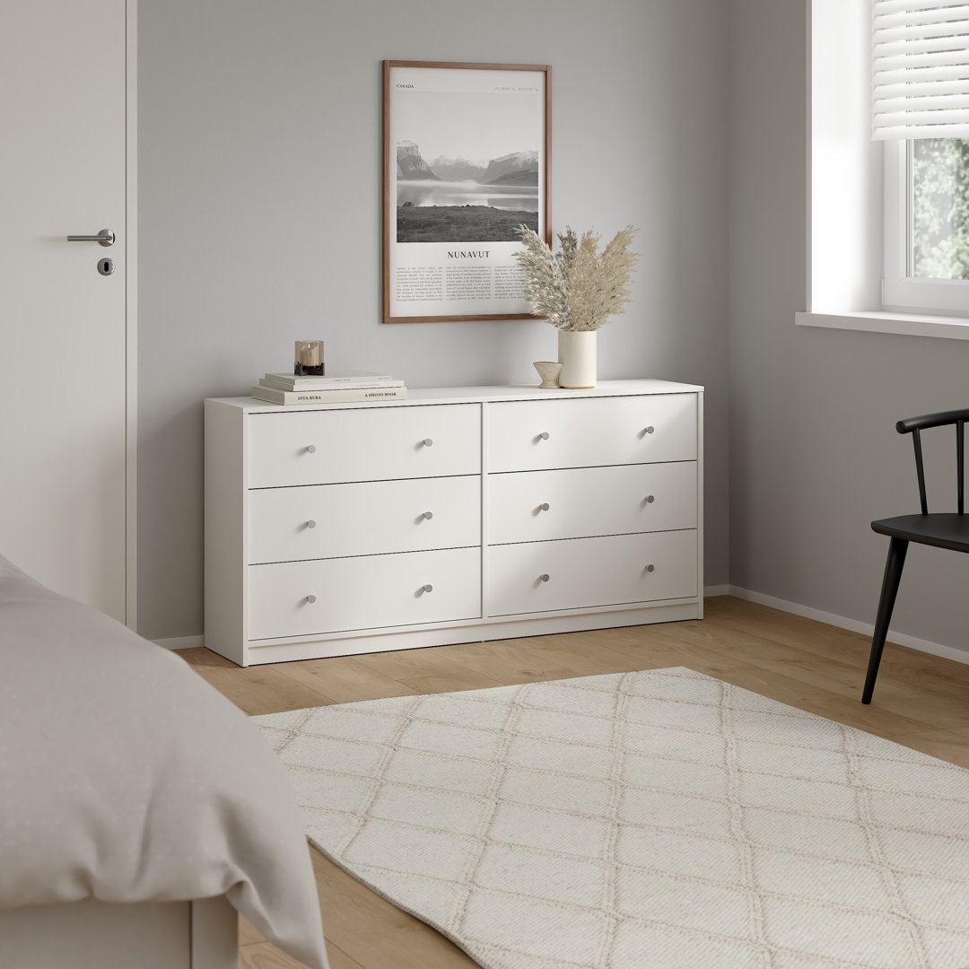 Clanton 6 Drawer 56.34" W Double Dresser